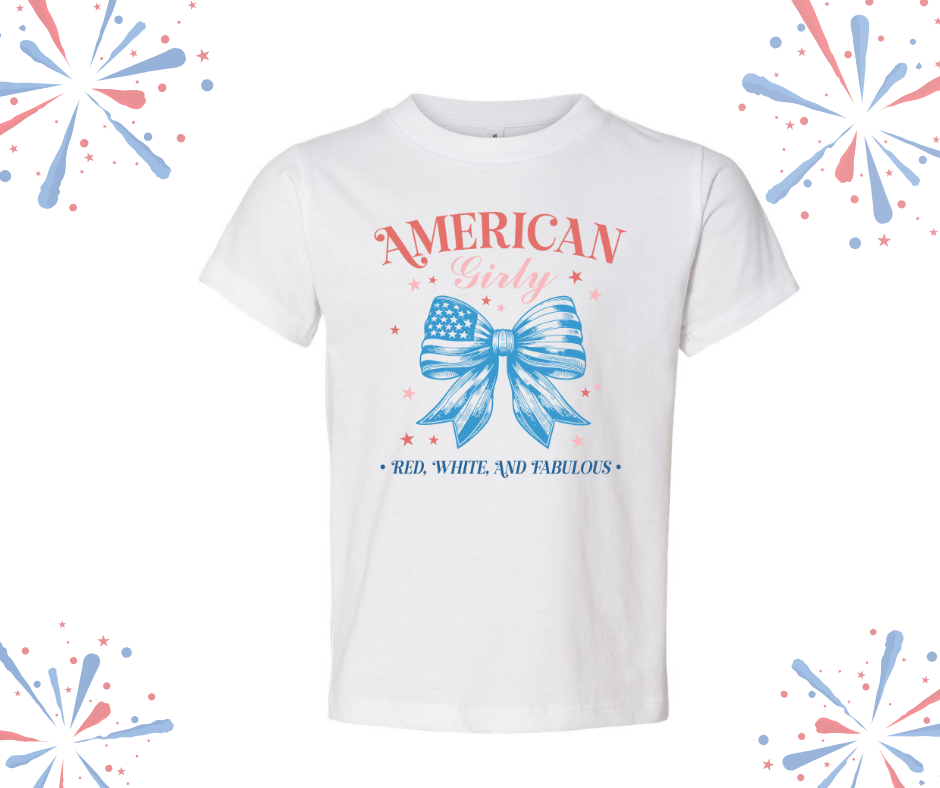 American Girly toddler t-shirt