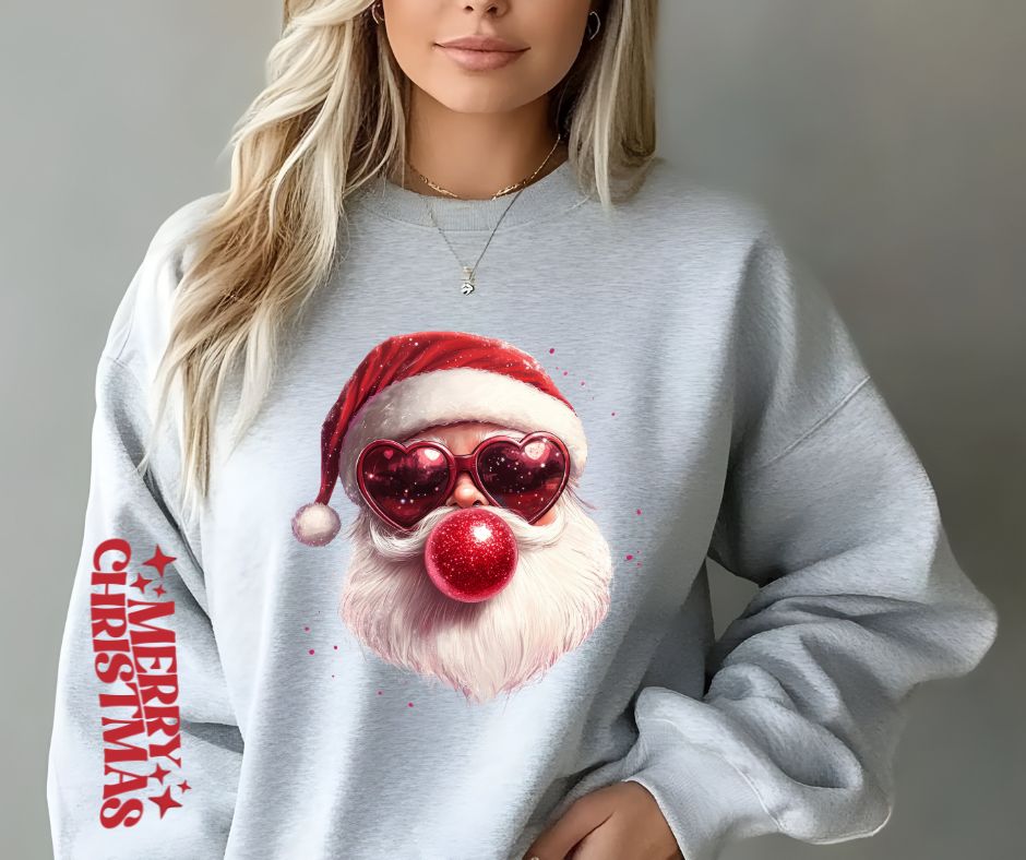 Red Bubble Gum Santa